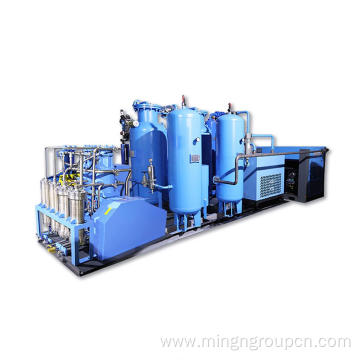 Movable oxygen plant and generator with container